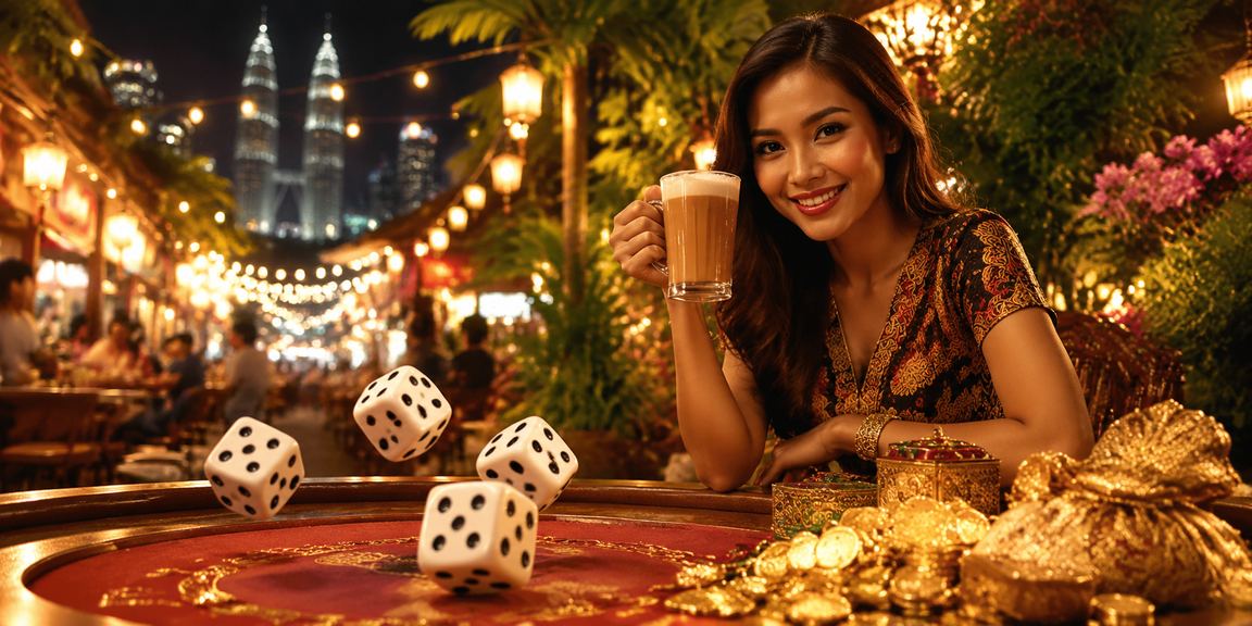 Permainan dadu dan roulette dalam talian dengan suasana Malaysia di Kuala Lumpur